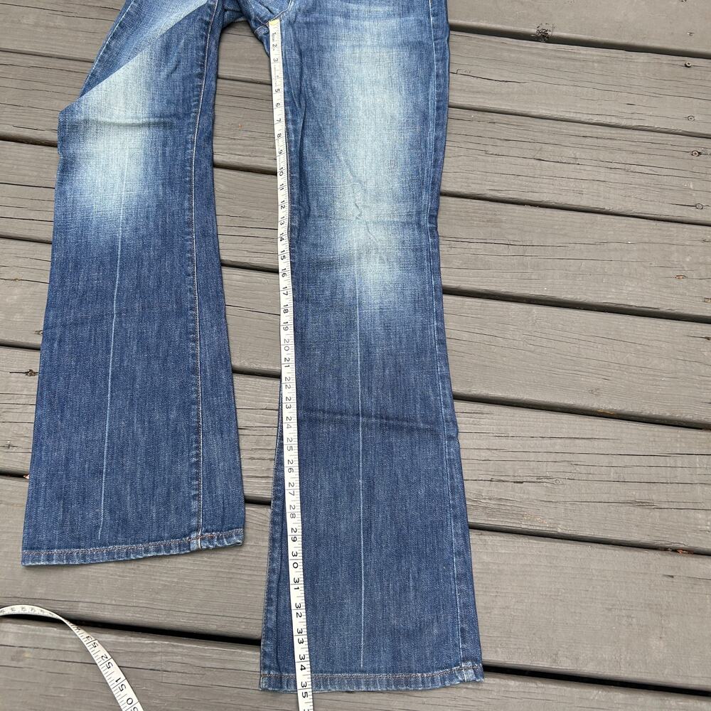 Joe's Jeans Muse Jule Wash Flare Bootcut Jeans 27 High Rise Distressed Y2K - Picture 7 of 9